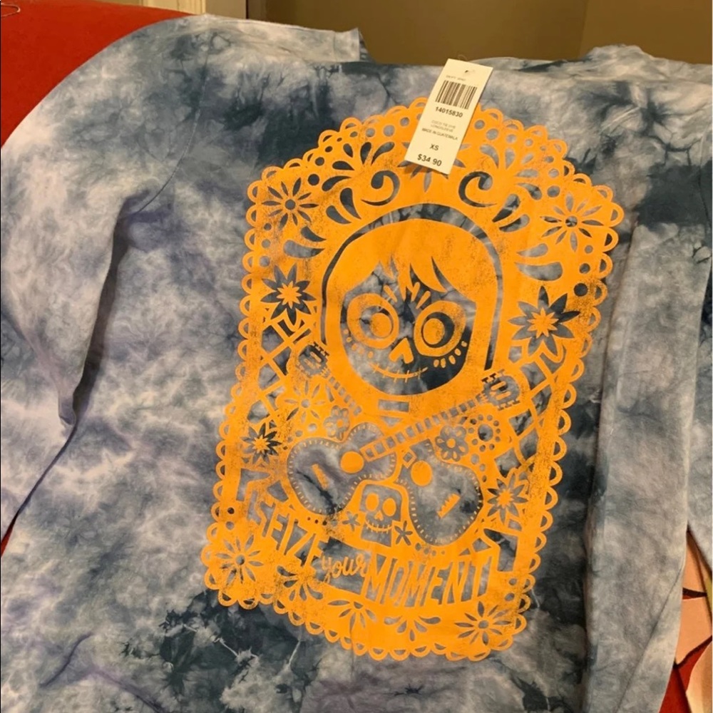 Pixar Disney shirt tie dye